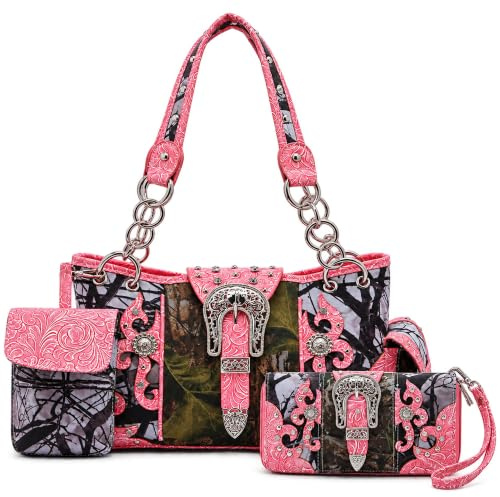 Cowgirl Trendy Western Style Buckle Purse Geldbörse, Umhängetasche, Geldbörse