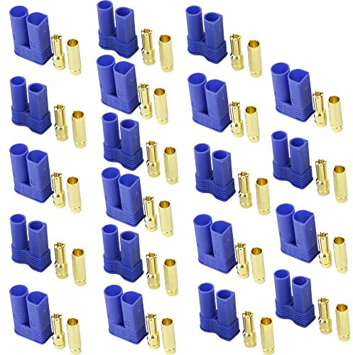 Boladge 10 Set Adattatore di Connettore Femmina Maschio Bullet Proiettile Spina Banana EC5 5MM per Batteria ESC RC Lipo (EC5)