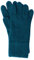 FosterNatur , Damen Wollhandschuhe/Fingerhandschuhe, 100% Wolle extrafine (7,5, Petrol)