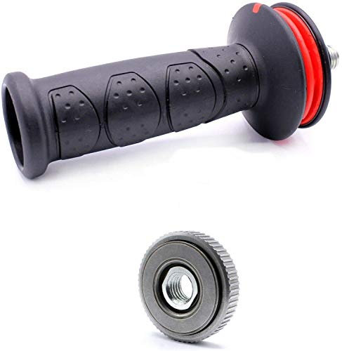 Antivibration Griff + Spannmutter Schnellspannmutter Handgriff Vibration Control Zusatzhandgriff für Bosch Winkelschleifer 180mm, 230mm