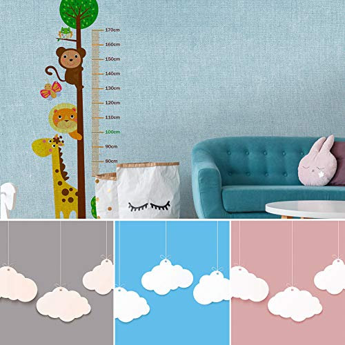 Wolken Fototapete 3D Effekt Wandtapete XXL Kinderzimmer Tapete Rosa Wandschutz abwischbar Vliestapete