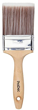 ProDec 3 inch Premier Trade Professional Synthetic Paint Brush for a Smooth Finish Painting with Emulsion, Gloss and Satin Paints on Walls, Ceilings, Wood and Metal, 3 75mm