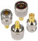 BOOBRIE SMA to N Type Adapter Kit 4PCS SMA 4G Antenna Adapter SMA Female/Male to N Male/Female Connector Signal Booster Adapter N to SMA for CB Antenna Radio Wifi Antenna Wirelesse Wifi Router Antenna