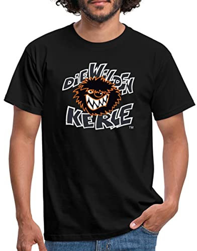 Spreadshirt Die Wilden Kerle Logo Wild Männer T-Shirt Herren Fanartikel Gr. L Schwarz