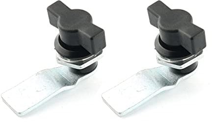 E-outstanding 2 Stück MS714-2 T-Griff Drehknopf mit Drehknopf, Daumen-Bedienung für Briefkästen, Maschinen, Schränke, Schubladen