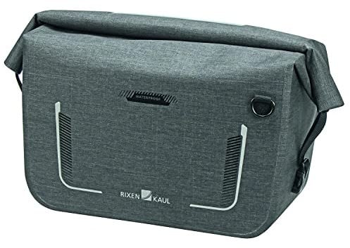 KlickFix Unisex – Erwachsene Gepäckträgeraufsatztaschen-0267UKB Lenkertasche, Grau, One Size