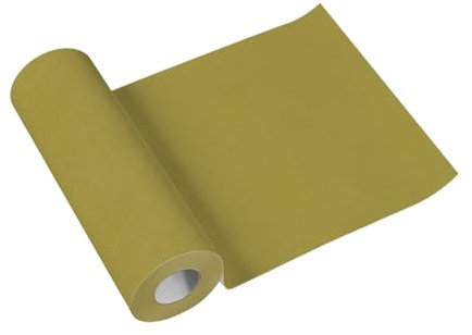 PAW - Tischläufer aus Airlaid (40 cm x 24 m) I Tischdeko für Kommunion, Konfirmation, Hochzeit, Geburtstag, Gartenparty, Taufe I Tischband - Einfarbig, Oliv I Farbe: Monocolor Olive