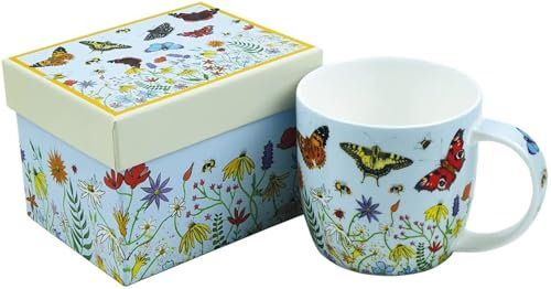 Emma Ball Butterflies Bone China Mug with Gift Box