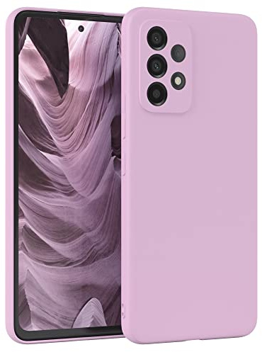 EAZY CASE - Silikonhülle für Galaxy A53 5G Hülle Silikon Case Violett weich stoßfeste Handyhülle Schutzhülle mit Kameraschutz Dünn Premium Schutz Cover TPU Phone Bumper in Pastell Flieder Matt