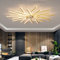 Ceiling Fans with Lights and Remote APP Control Reversible DC Large Ceiling Fans with Lamps Dimmable 6 Speed Fan Light for Living Room Bedroom, Gold, 100cm
