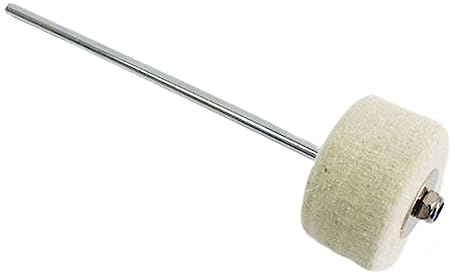 F Fityle Pièces D'accessoires D'instrument de Percussion de Batteur de Tambour de Maillet de Grosse Caisse Tige En Métal, Feutre