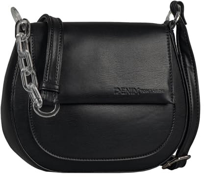 TOM TAILOR Denim Anne Damen Umschlagtasche Umhängetasche Klein Schwarz