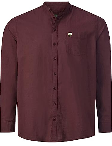 Charles Colby Herren Hemd Duke Tancred dunkelrot, 5XL (XXXXXL) - 51/52