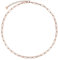 BONNYBIRD® Gliederkette Rosegold Damen Kette Rosegold ohne Anhänger Gliederkette Rose Gold Edelstahl Glieder Kette Rosegold Kette ohne Anhänger