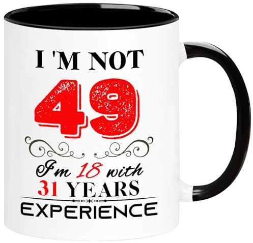 ERYUWOZA 1976 49th Birthday Mug for Women Men, Turning 49 Year Old Birthday Gifts for Mom, Dad, Grandma, Grandpa, Wife, Husband, Daughter, Sister, Best Friends, Coworkers, Her, Him, 11oz Coffee Cup