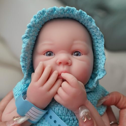 MYREBABY - Bambola in silicone per corpo completo con micro Preemie da 30,5 cm, per bambini e bambini con Alan Lifelike Reborn Surprice