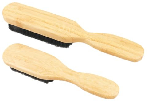 IWOWHERO 2stücke Männer Haar Bart Pinsel Mit Borsten Für Salon Styling Und Bartpflege Tragbar Design Für Tägliche Verwendung
