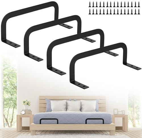 DBREAKS 4 Stück rutschfest Matratzenhalter, Matratzenbügel, Rutschfester Matratzenstopper, Matratzen-Haltestang, Matratzenstabilisatoren, Matratzenhalter Gegen, Anti-Rutsch-Stopper, Mattress Stops