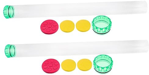 CORHAD 2pcs Pvc Fishing Float Tubes Fishing Dobber Storage Container Accessories Float Organiser for Anglers Outdoor Equipment Random Color