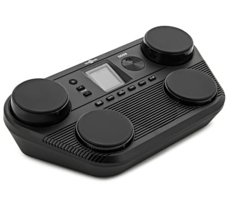 Digitales Drum Pad DD50 von Gear4music Ideal für Einsteiger | Tragbare Drum-Pads zum Üben überall, traditionelle Anordnung, anschlagdynamisch für realistische Ansprache