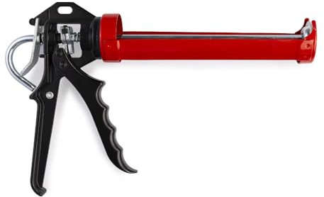 PENNELLIFICIO 2000 | Pistolet professionnel pour silicone, poignée en aluminium avec manille de support en plastique, cartouches pour scellant de 280 ml ou 310 ml