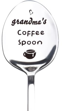 Grandmother Grandma Birthday Gifts for Nan Granny Retirement Christmas Gifts for Manny Grandma Gift for Nana Coffee Tea Lover Gifts Grandma Coffee Spoon Gift for Nanny Birthday Present for Nana Spoons