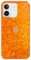 Berkin Arts Kompatibel mit iPhone 12/12 Pro Klare TPU-Hülle Glitter mit Klassisches Glänzendes Bling Glitzerndes Design Orange für Männer Frauen
