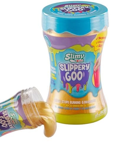 SLIMY Slippery GOO 300 g – il Slimy Slime più scivoloso di tutti i tempi, divertente gioco per bambini, divertimento con plastilina colorata iridescente (a partire dai 3 anni)