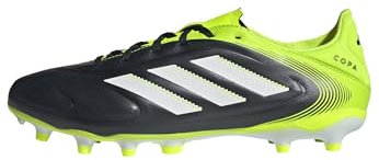 Adidas Unisex COPA Pure III League Firm Ground/Multi Ground Football Boots, Core Black/Cloud White/Lucid Lemon, 44 2/3 EU