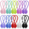 20PCS Magnetic Cable Ties, Silicone 11CM Reusable Magnetic Twist Ties for Cord Cable Organizer and Bundling, Can Be Use in Home Office School Outdoor (10 Colors-20 Pack)