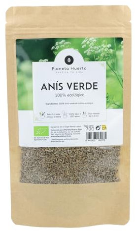 PLANETA HUERTO | Anís Verde en Grano ECO 70g – Digestivo Natural y Calmante