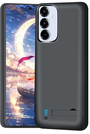 BAHOND Battery Case for Samsung Galaxy S25+/ S25 Plus/ S24+/ S24 Plus, 5000mAh Rechargeable Extended Battery Charging Charger Case, Add 100% Extra Juice (6.7 Inches) Black