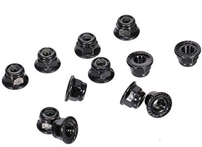 Juroupi Juroupi Metal 4mm M4 Wheel Lock Nuts Replacement for Hsp Redcat Hpi Axial Replacement Parts 12PCS