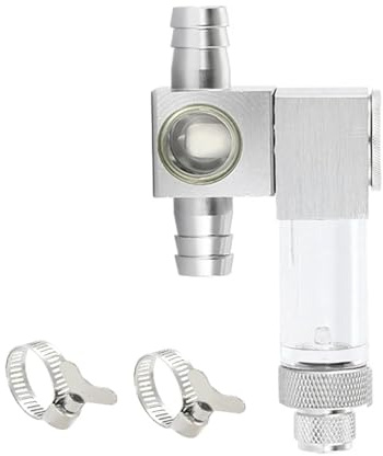 TIEOAXFT Difusor de CO2 for Acuario, atomizador Externo de CO2 for pecera, generador de CO2 de aleación de Aluminio, Accesorios reguladores, difusor de CO2(W05-05-16A)