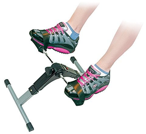 Aidapt Folding Portable Low Joint impact Fitness Rehabilitation Pedal Cycle Exerciser with variable Resistance, Low Nosie and LCD Display for Leg and Arm Exercises