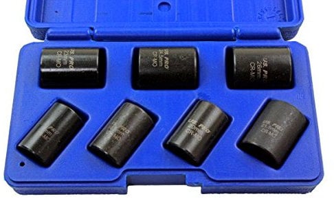 US PRO 7pc 1/2 DR Locking Wheel Twist Sockets 2075