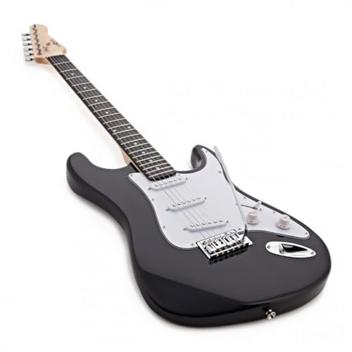 E-Gitarre LA von Gear4music Starter Pack schwarz