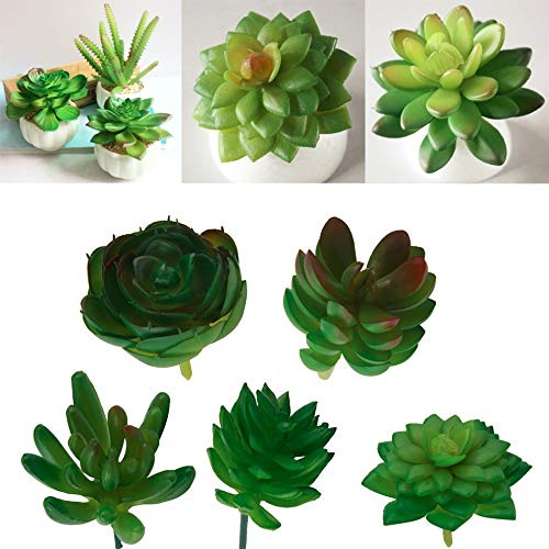 Shopmeeko Seeds: 1Pc 2018 Hot Artificial Mini Plastic Miniature Succulents Plants Art Garden Home Decor: Rose