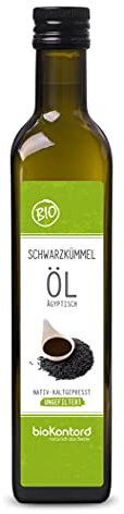 Schwarzkümmelöl ägyptisch BIO UNGEFILTERT 500ml I nativ und kaltgepresst von bioKontor