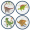 amscan 8 Assiettes en Papier Happy Dinosaures, 9903969, Multicolore, Taille Unique