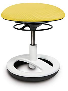 Topstar Kindersitzhocker Sitness Bobby Alu weiß lackiert buttercup-gelb