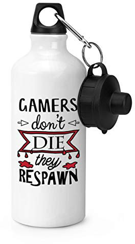 Gift Base Gamers Tue Nicht Sterben Sie Respawn Sports Flasche Wasser Fitness 600ml Weiß