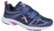 Dek Womens Skye Super Lightweight Memory Foam Touch Fastening Trainers Navy/Fuchsia 6 UK
