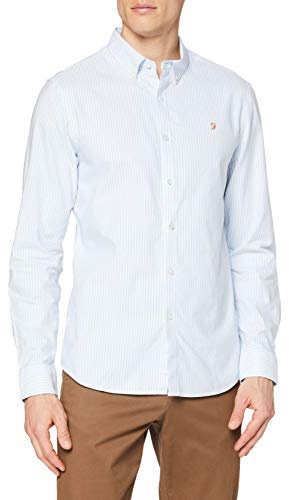 Farah Mens Brewer Stripe Long Sleeve