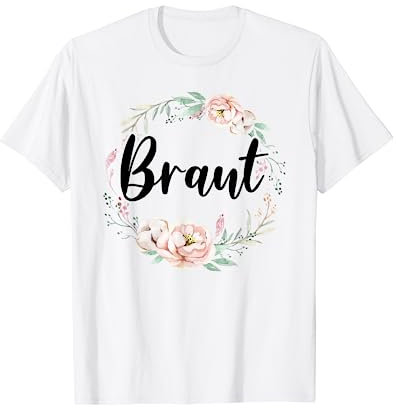 Damen Braut Bride to be JGA Hochzeit Junggesellenabschied T-Shirt