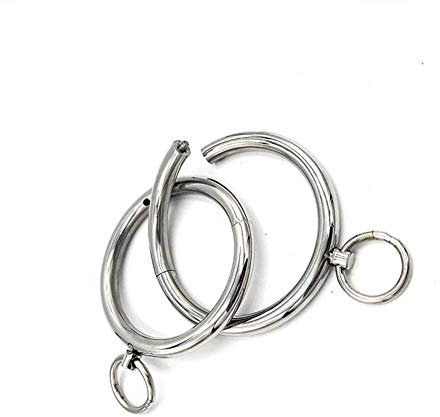 Bondage Kit Fußfesseln/kragen/handschellen Mit Abnehmbarem Ring - Runden Rostfreier Stahl Fetischsklave Fesselt Werkzeuge