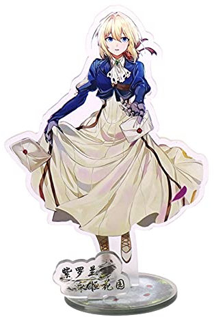 Violet Evergarden - Statuetta in acrilico con supporto in plastica acrilica, decorazione per adulti
