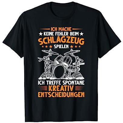 Schlagzeug Spielen Drummer Musiker T-Shirt
