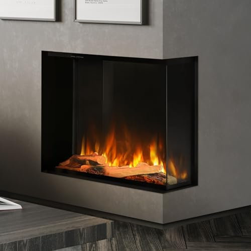 Noble Flame ELLASON [Elektrokamin Wandeinbau]: 610 - black darkness/Saphirschwarz