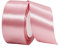 22m Satinband Geschenkband Bohne Rosa 40mm Breit,Auto Seidenband Rosa Dick Schleifenband Satin Dekoband Geschenkverpackung Deko Band Stoffband für Halloween Weihnachten Hochzeit Taufe Geburtstag DIY